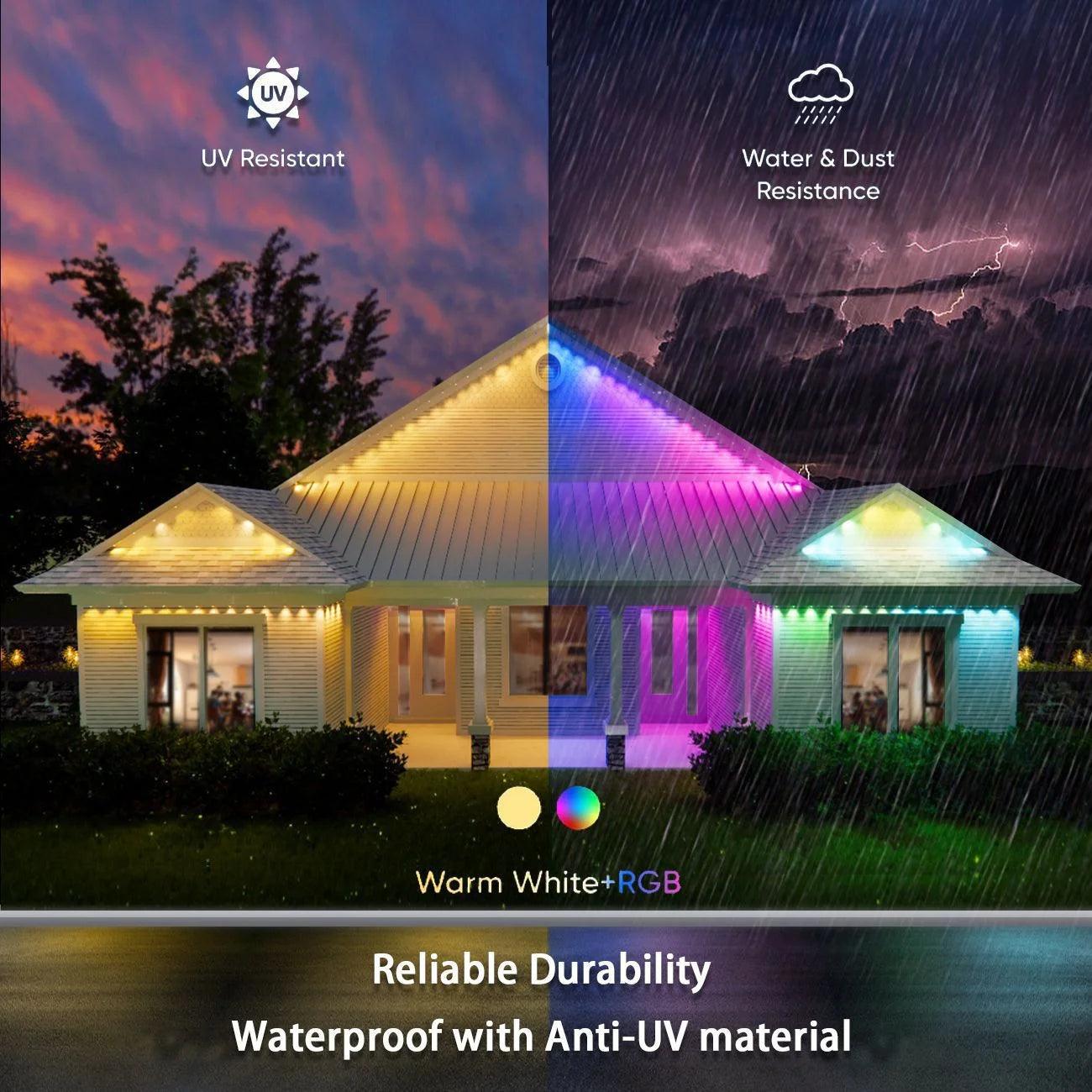 Permanent RGBIC LED Smart Outdoor Lights - Dabfavshop