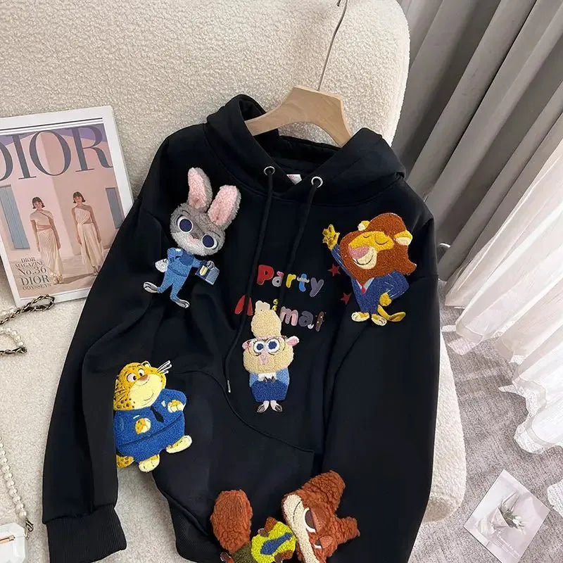 Disney Zootopia Black Hoodies - Dabfavshop