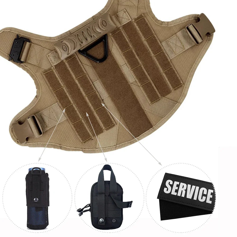 Large Dog Harness And Leash Set Pet German Shepherd Malinois Training Walking Vest Dog Harness And Collar For Medium Large Dogs Dabfavshop
