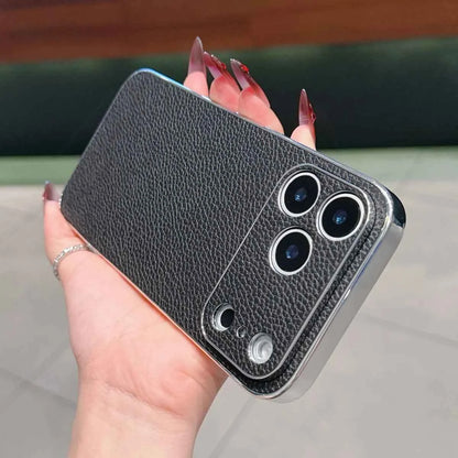 Leather Phone Case For iPhone Luxury Large Window Shockproof Cover