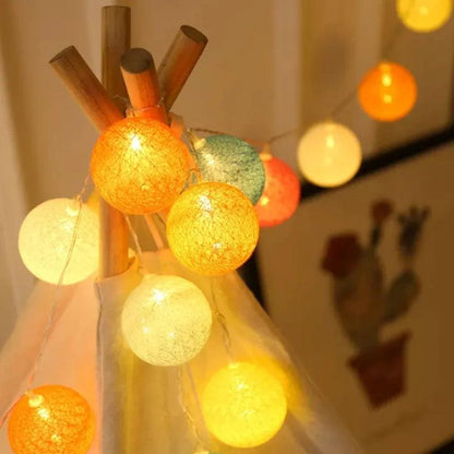 LED Cotton Ball Fairy Lights - Dabfavshop