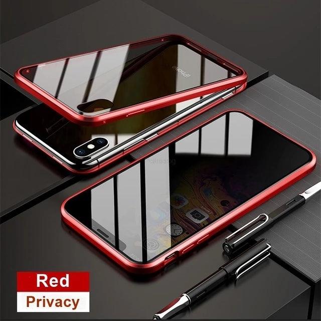 Tempered Glass With Privacy Case All In One - Dabfavshop