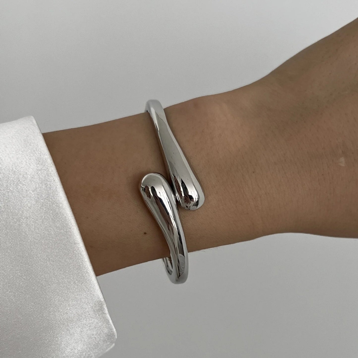 3 Styles Gold Silver Color Geometric Spring Bangles Dabfavshop
