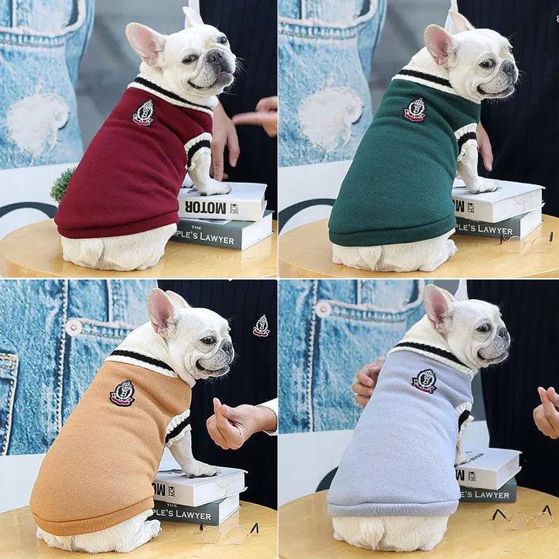 Pet V-Neck Vest Winter Warm Sweater - Dabfavshop