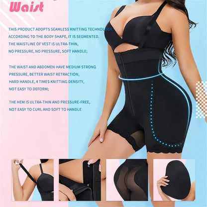 Women Bodysuit Shapewear With Hip Pads - Dabfavshop