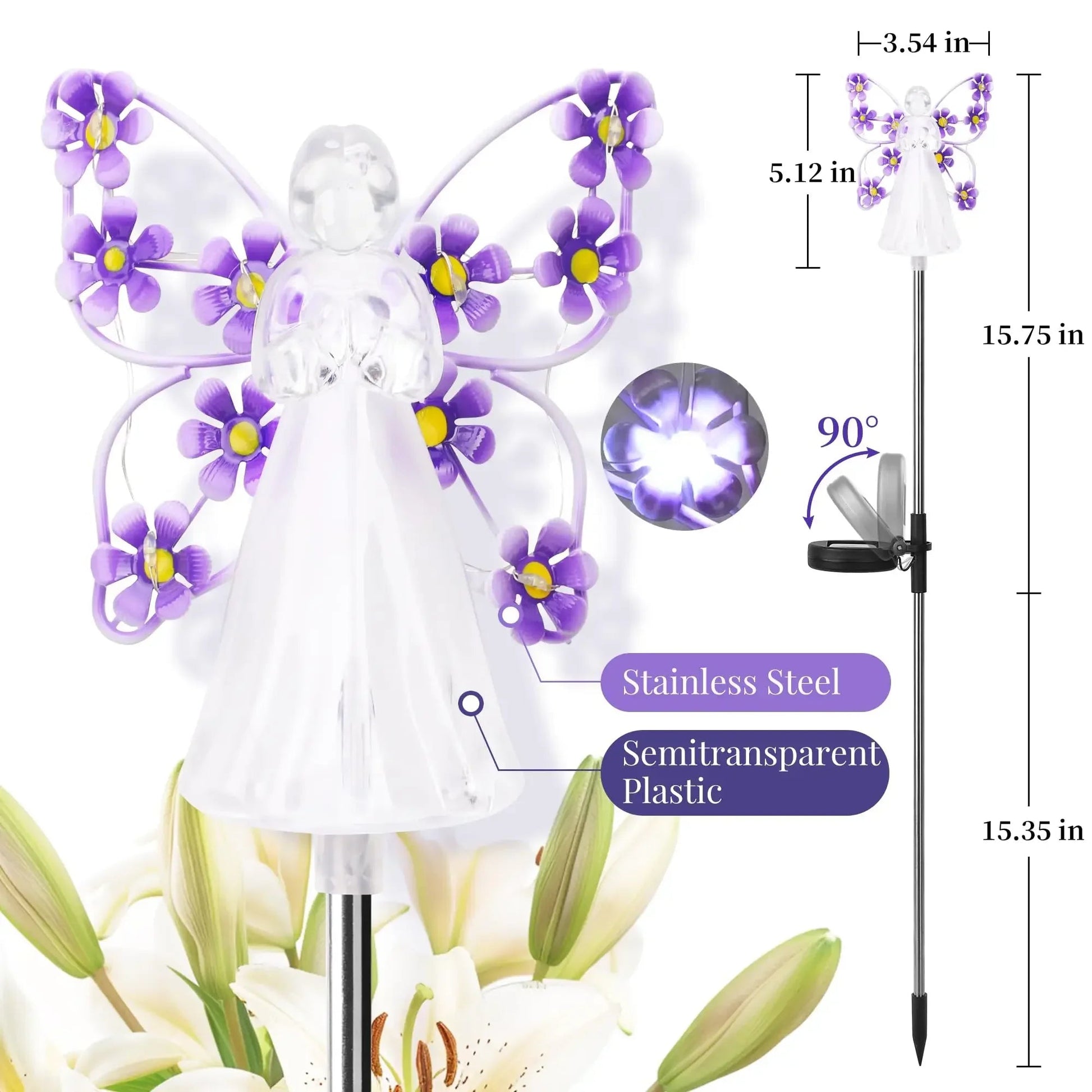 Heavenly Glow Solar Angels – Weatherproof & Worry-Free! Dabfavshop