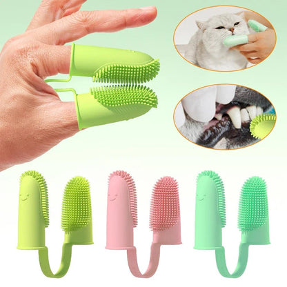 Silicone Super Soft Finger Toothbrush For Dog - Dabfavshop