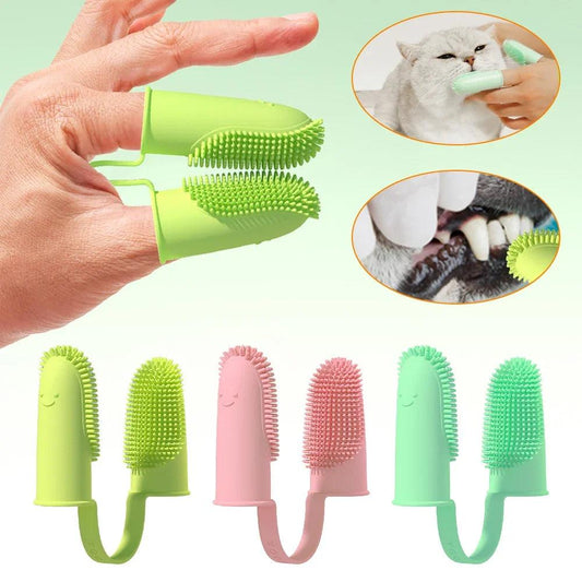 Silicone Super Soft Finger Toothbrush For Dog - Dabfavshop