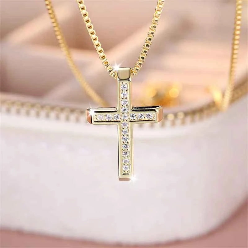 Cross Pendant Clavicle Necklaces