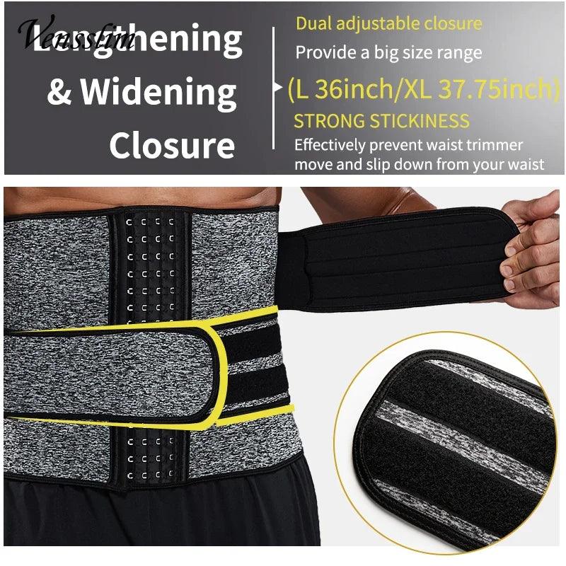 Men Waist Trainer Body Shapers Slimming Corset Sauna Sweat Strap - Dabfavshop