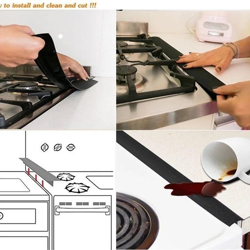 Silicone Kitchen Gap Cover Strip Oil/Waterproof Heat Resistant Mold - Dabfavshop