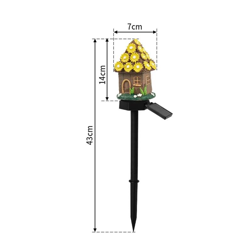 LED Solar Fairy House Lawn Light - Dabfavshop