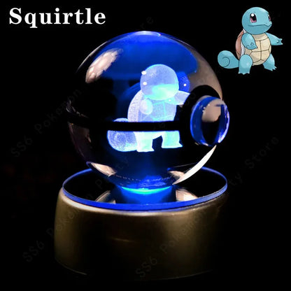 Pokemon 3D Crystal Ball Multi Color LED Light Base - Dabfavshop