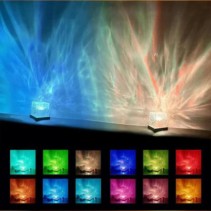 Ocean Wave Projector Light 16 Colors Midnight Aura - Dabfavshop