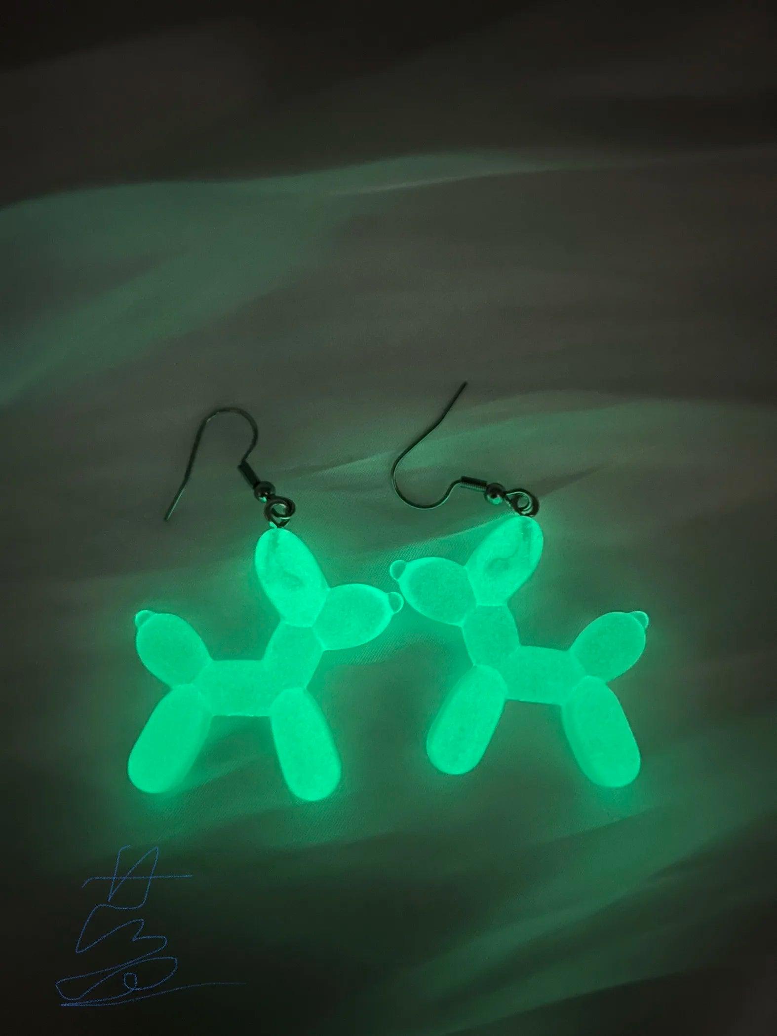 Glow In The Dark Ghost In Bottle Earrings - Dabfavshop