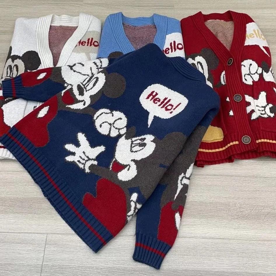 Disney Knitted Cardigan Donald Cartoon Sweaters for Women - Dabfavshop