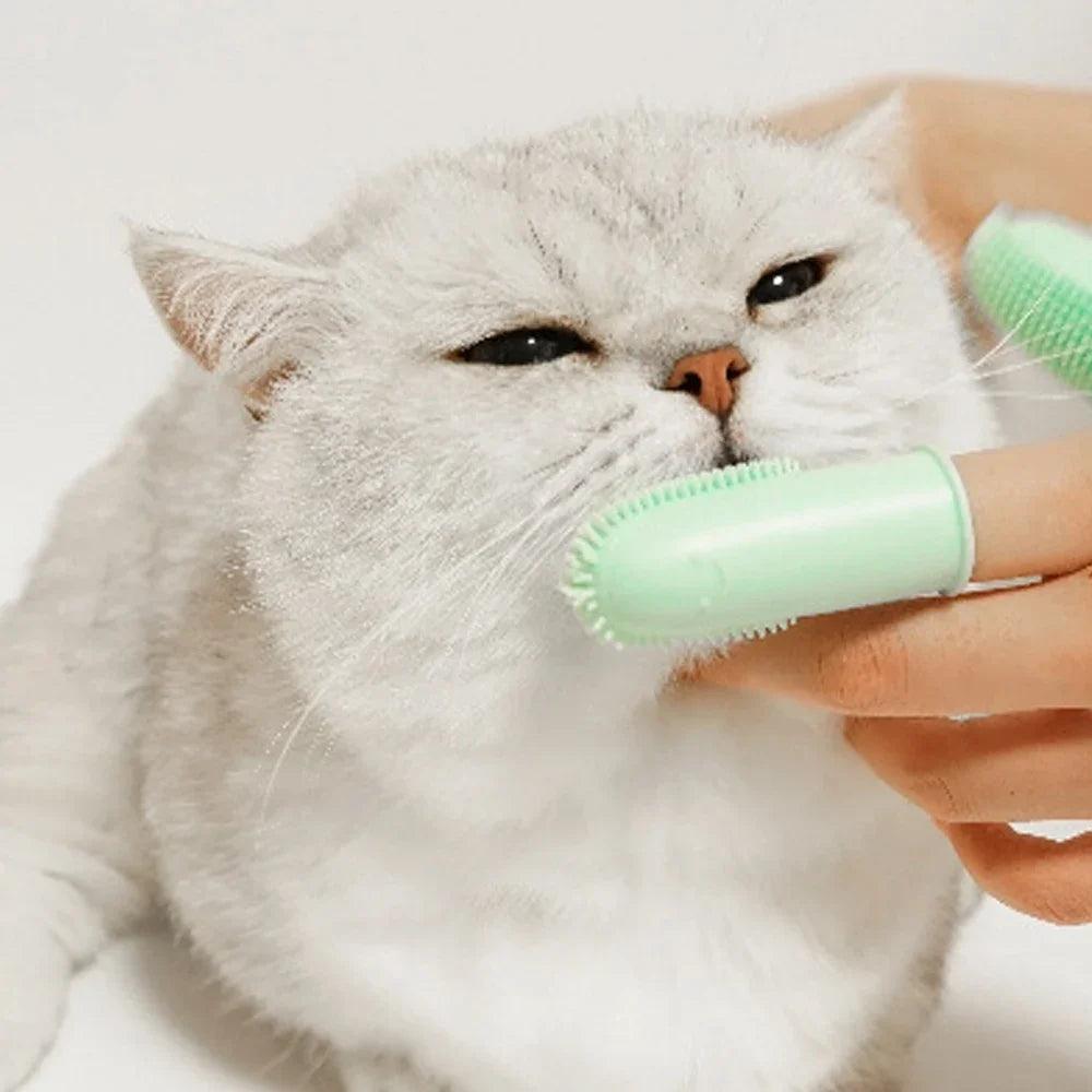 Silicone Super Soft Finger Toothbrush For Dog - Dabfavshop