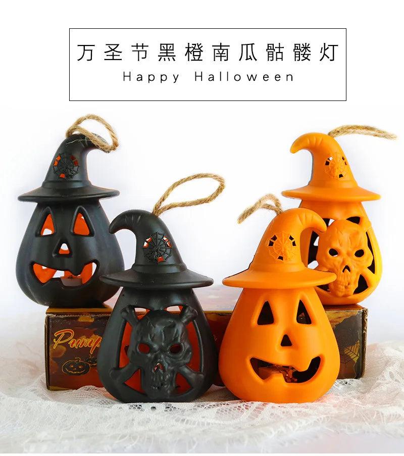 LED Pumpkin Ghost Lantern Lamp For Halloween - Dabfavshop