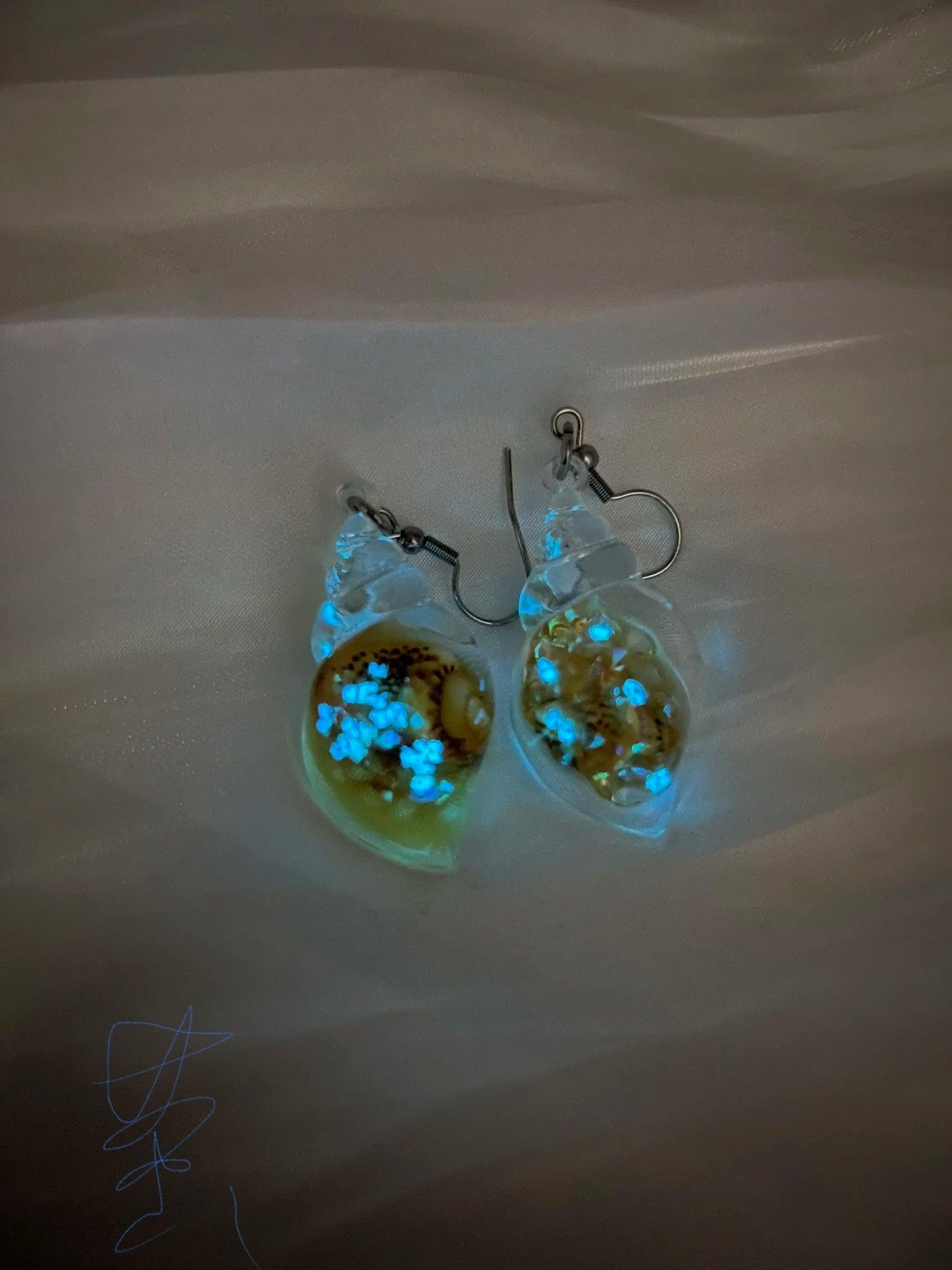 Glow In The Dark Ghost In Bottle Earrings - Dabfavshop