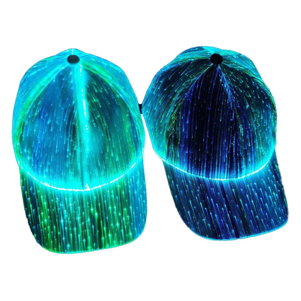 LED Fiber Optic Luminous Baseball Cap - Dabfavshop