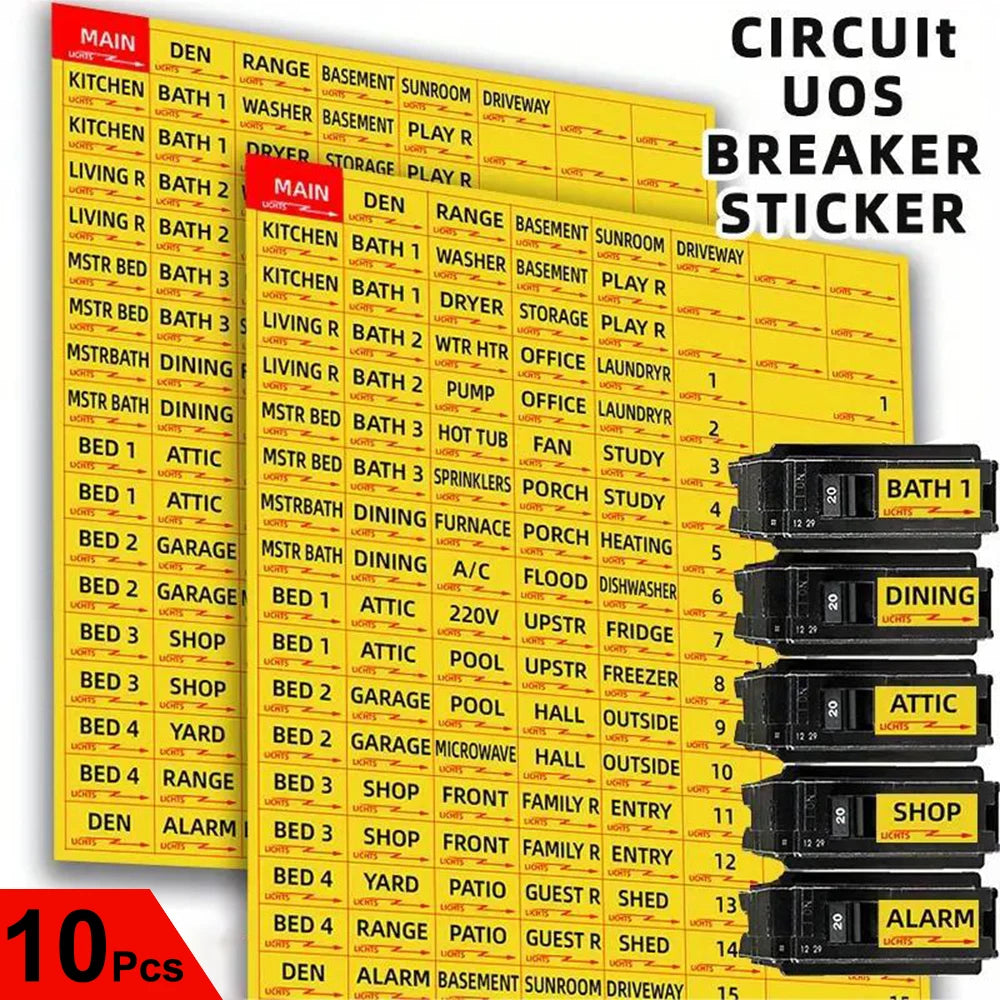 VoltVault Labels – No More Guesswork, Just Flip & Know! Monking Office Supplies Store