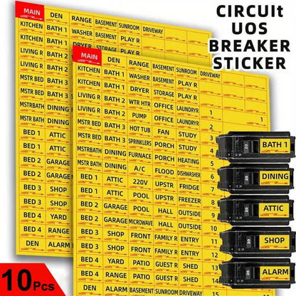 VoltVault Labels – No More Guesswork, Just Flip & Know! Monking Office Supplies Store