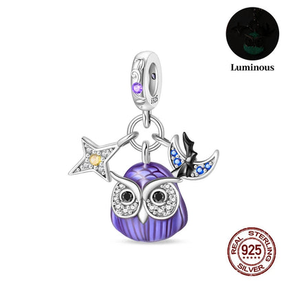 Halloween Luminous Charms Bead 925 Sterling Silver Dabfavshop