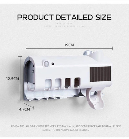 Solar Wall-Mounted Toothbrush Holder - Dabfavshop