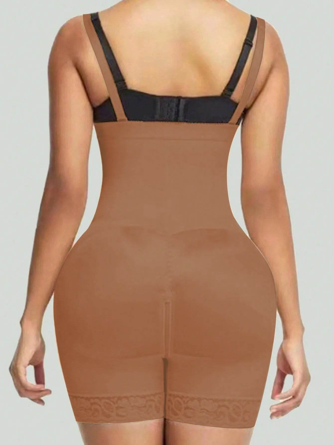 Tummy Control Fajas Post Surgery Compression Body Shaper With Open Crotch - Dabfavshop