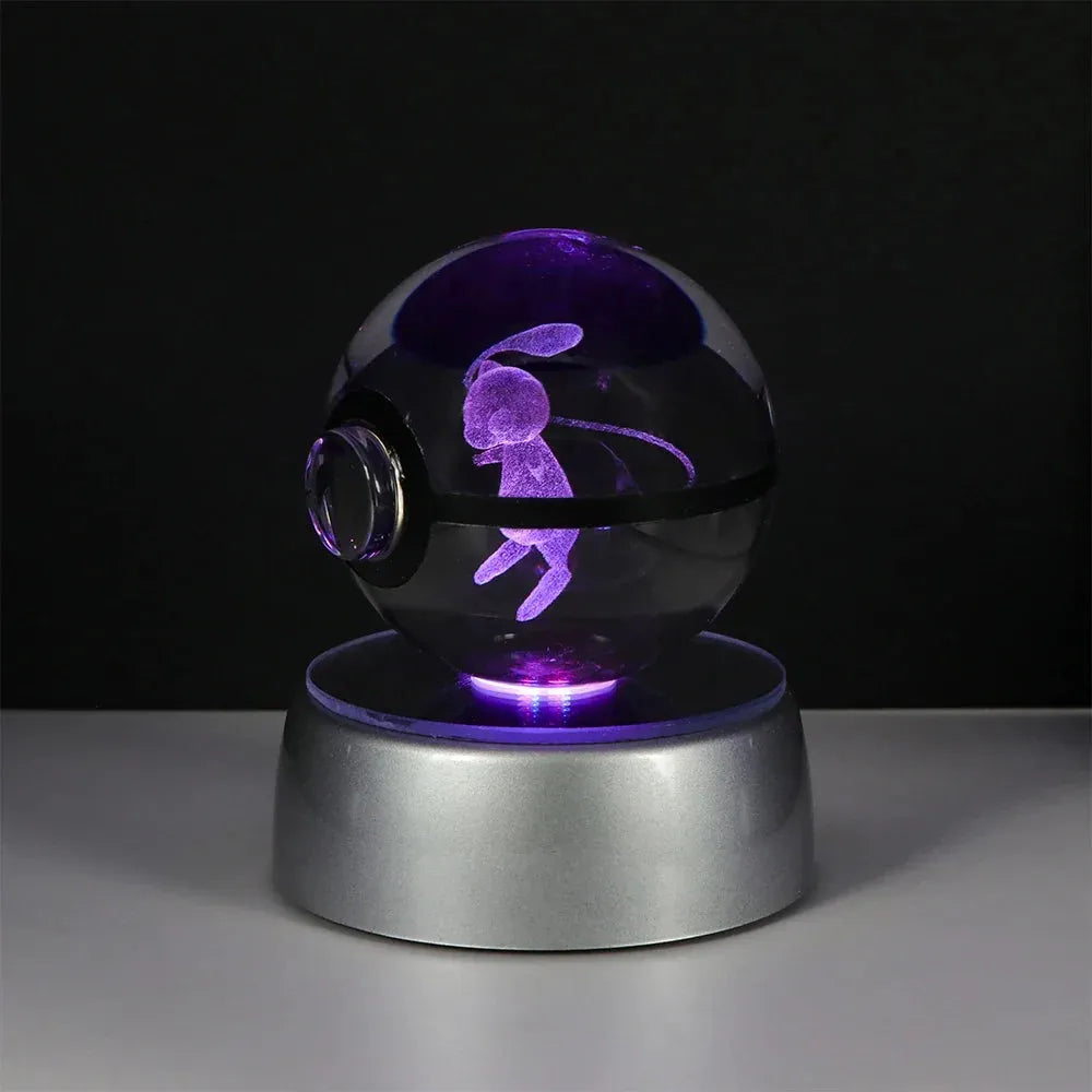 Pokemon 3D Crystal Ball LED Night Light - Dabfavshop