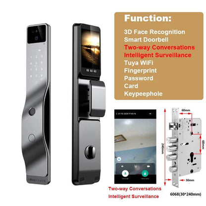 Smart Door Lock with 3D Face Recognition - Dabfavshop