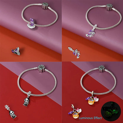 Halloween Luminous Charms Bead 925 Sterling Silver Dabfavshop