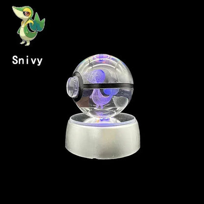 New Pokemon Multi Color Crystal Ball With LED Light Base - Dabfavshop