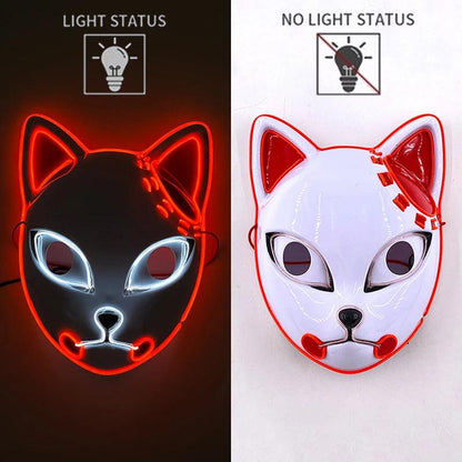 LED Luminous Fox Mask - Halloween Party Must-Have! - Dabfavshop