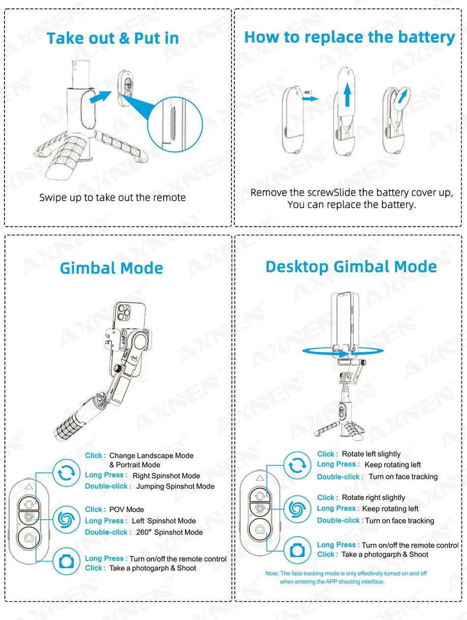 360 Rotation Following Shooting Mode Selfie Stick Tripod For Iphone - Dabfavshop