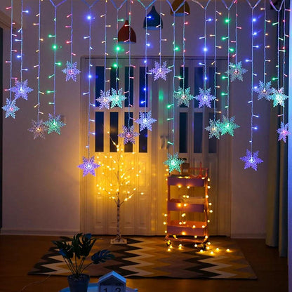 Big Sale 3.5M LED Snowflake Curtain Lights - Dabfavshop