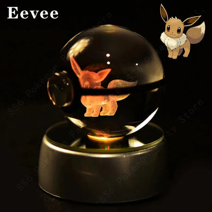 Pokemon 3D Crystal Ball Multi Color LED Light Base - Dabfavshop