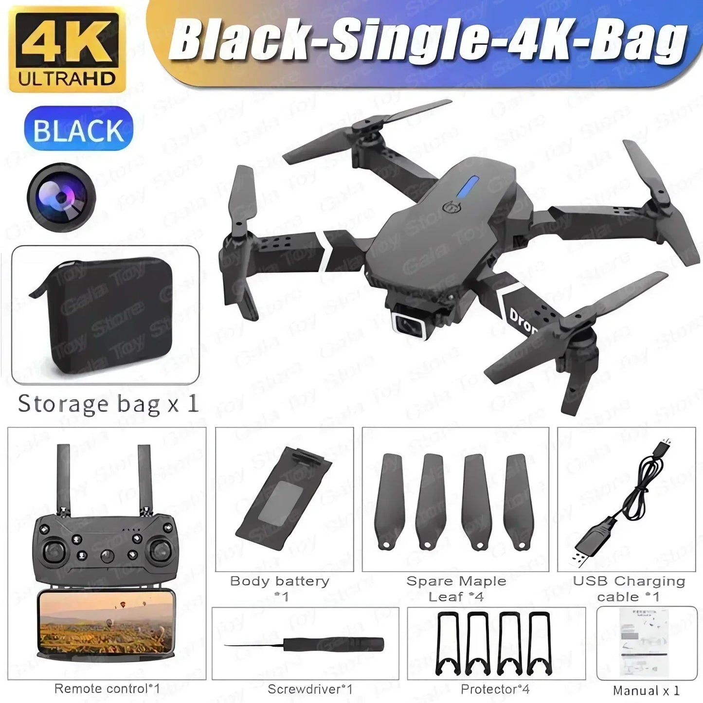 Drone Wide Angle HD 4K 1080P Camera Height Hold RC Foldable Quadcopter Helicopter Dabfavshop