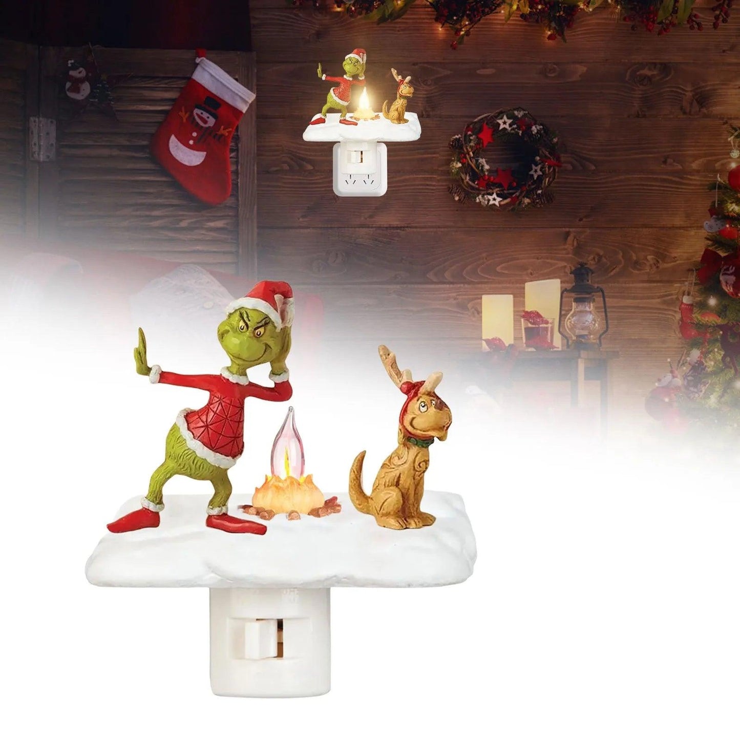 The Grinch Ghost Flickering Nightlight - Dabfavshop