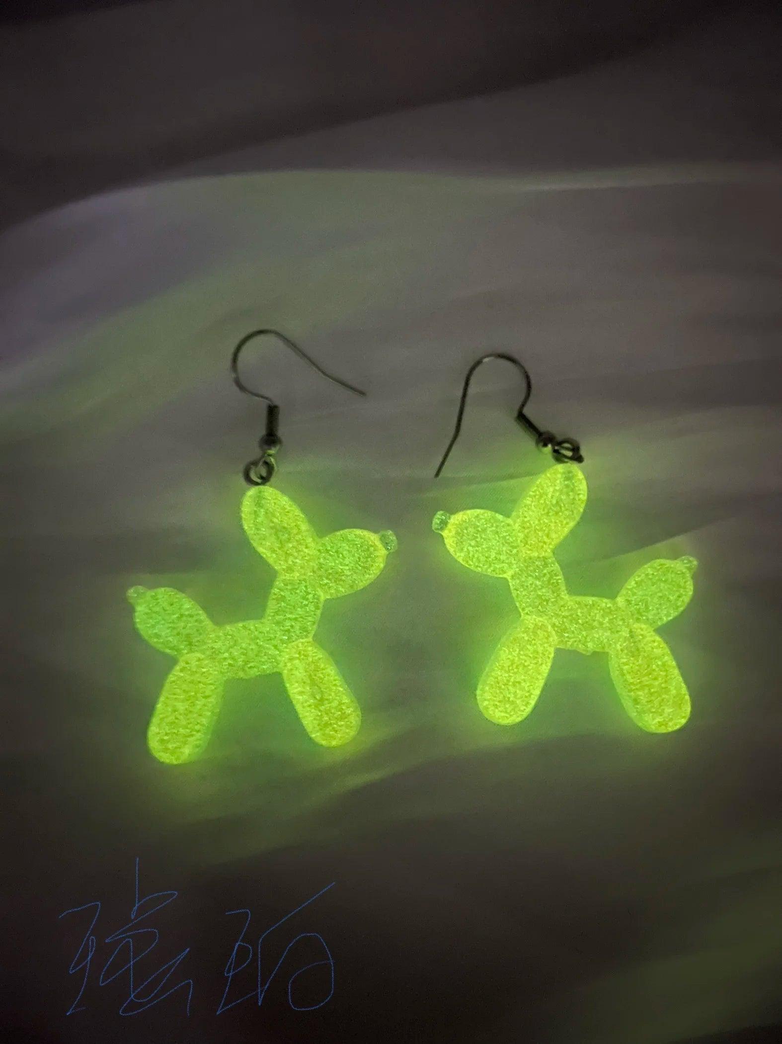 Glow In The Dark Ghost In Bottle Earrings - Dabfavshop