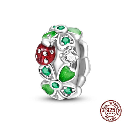 925 Silver Charms 3mm Original Bracelet Four Leaf Clover Dabfavshop