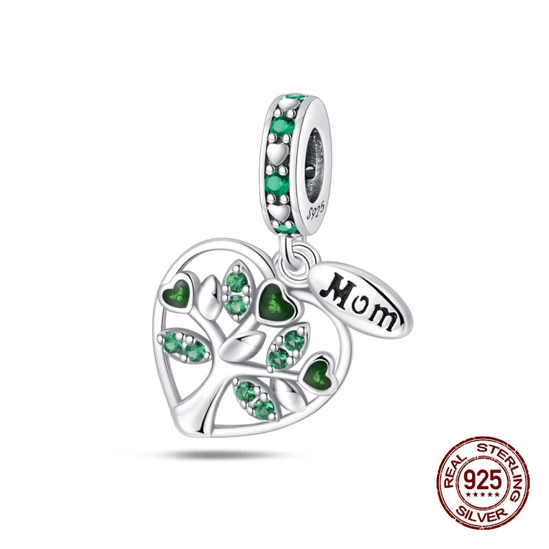 925 Silver Charms 3mm Original Bracelet Four Leaf Clover Dabfavshop