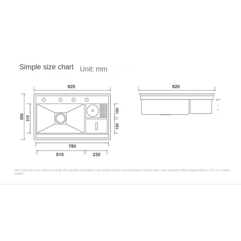 Smart Nano Black Kitchen Sink - Dabfavshop