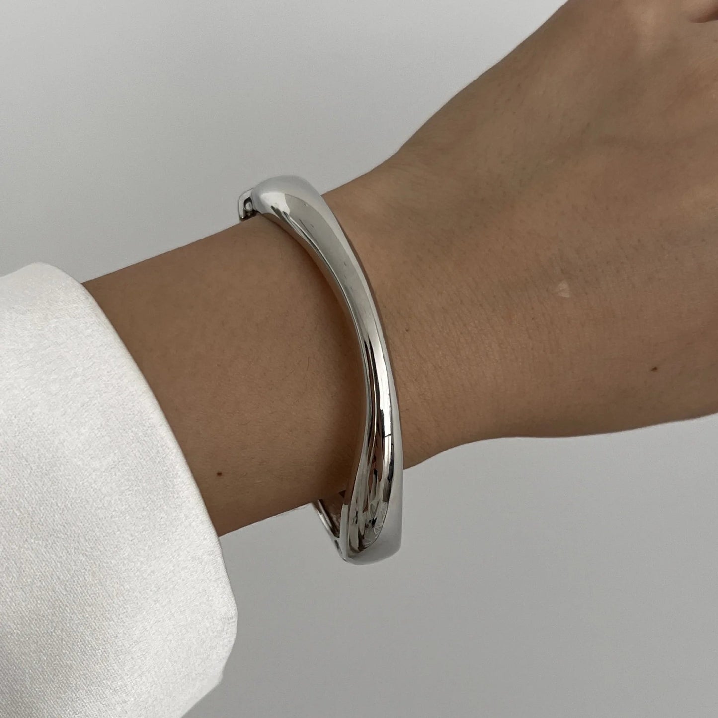 3 Styles Gold Silver Color Geometric Spring Bangles Dabfavshop