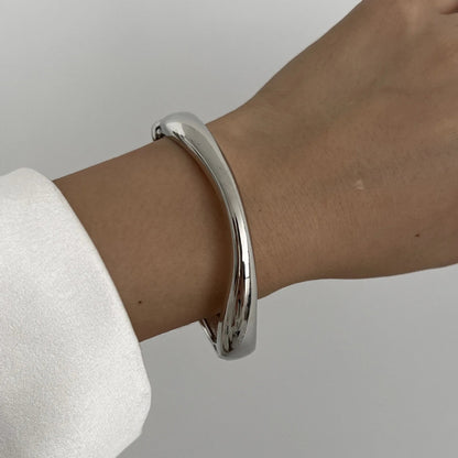 3 Styles Gold Silver Color Geometric Spring Bangles Dabfavshop