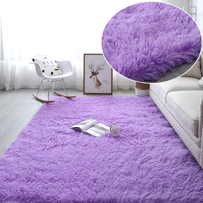 RainbowCloud Plush Rug – Soft, Fluffy & Vibrant! Dabfavshop