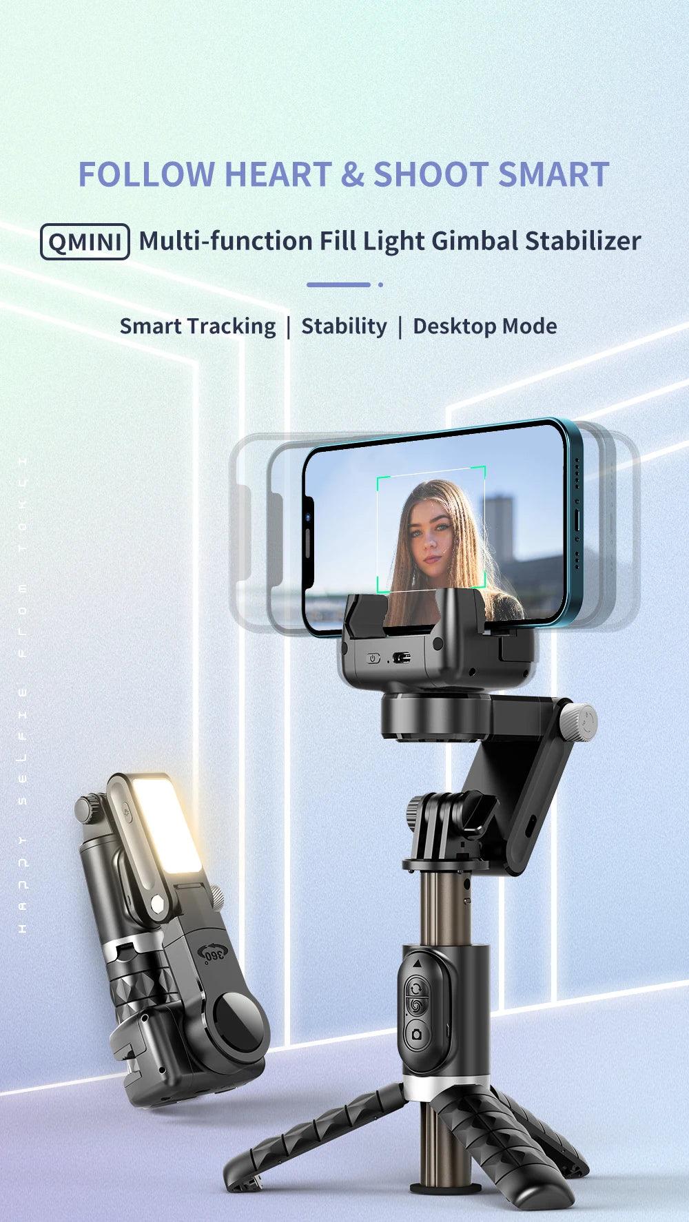 360 Rotation Following Shooting Mode Selfie Stick Tripod For Iphone - Dabfavshop