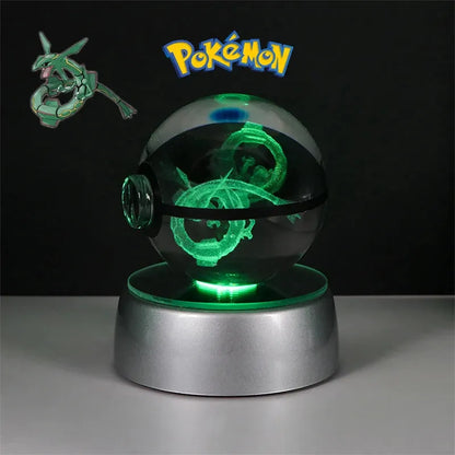 Pokemon 3D Crystal Ball Multi Color LED Light Base - Dabfavshop