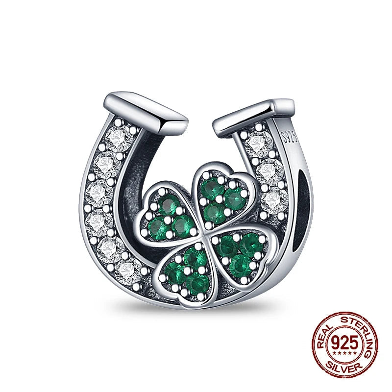 925 Silver Charms 3mm Original Bracelet Four Leaf Clover Dabfavshop