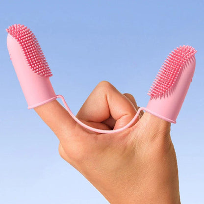 Silicone Super Soft Finger Toothbrush For Dog - Dabfavshop